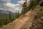 Ali pops a wheelie at Big Sky. Photo by Chaz Boutsikaris