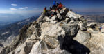 A picnic at the summit of the Grand Teton. Photo by Brad Peterson