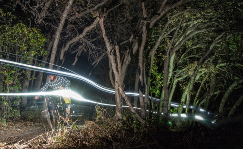 Dual-beam headlighs for bicycle