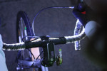 Photo 4 – The rider’s view of lit handlebars.