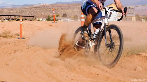 Sand! at the Southern Utah Cyclocross Series. The 2016 Utah State Championship is coming on Nv. 27th to Staheli Farm in St. George. Photo by Draper Images