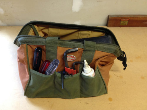 Doctor's bag for bicycle tools