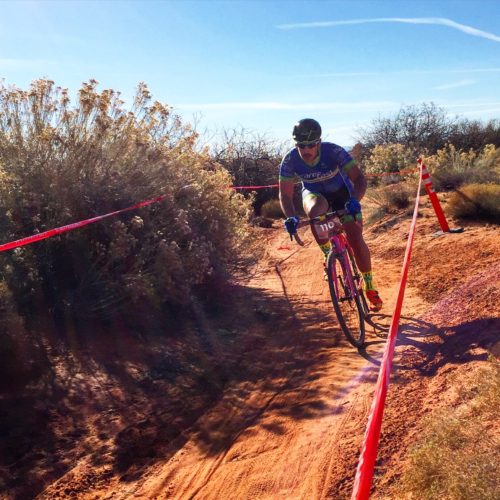 Action at the Southern Utah Cyclocross Series. The 2016 Utah State Championship is coming on Nv. 27th to Staheli Farm in St. George. Photo by Crawlingspider.com