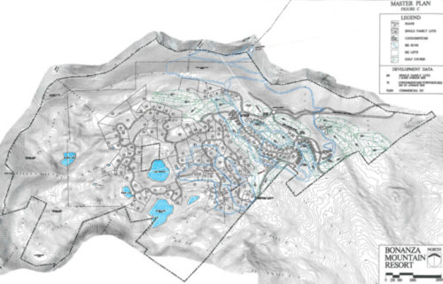 Here is a 2002 image of what a developer planned on putting on the Bonanza Flat parcel: