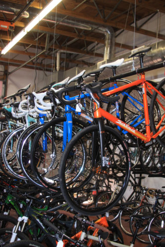 Saturday Cycles sells bikes that are intended to last and to make the purchaser a live long cyclist. Photo by Dave Iltis