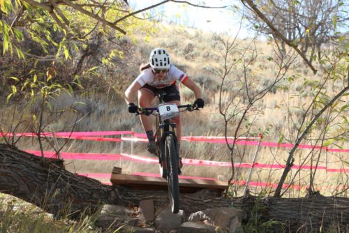 The Utah High School Mountain Bike League is one of the top high school leagues in the country. This image of Elisse Shuman is from the race at Soldier Hollow, Utah on October 22, 2016 Photo by Dave Iltis