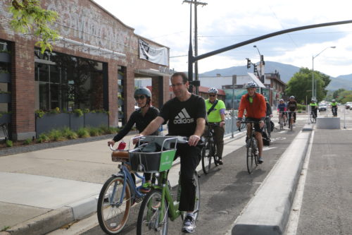 Bike to Work Day in Salt Lake City is on May 23, 2017. National Bike to Work Day is May 19, 2019. Photo by Dave Iltis