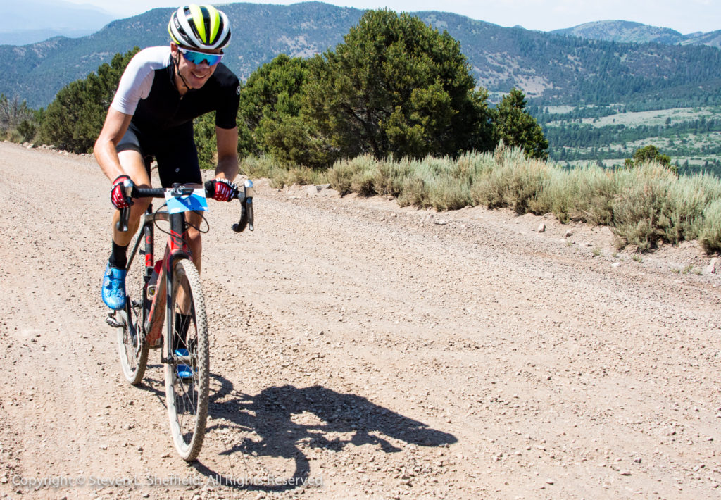 Squire still on the move on the Col de Crush. Photo by Steven Sheffield