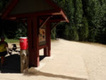 Typical informative rest stop with water and bathroom. Photo by Roger Crandall