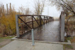 The bridge over the Jordan River just south of N. Temple. Photo by Dave Iltis