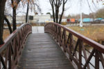 A bridge over the Jordan River, just north of N. Temple. Photo by Dave Iltis