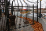 Closed gate at the Utah State Fairgrounds. Photo by Dave Iltis