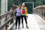 Lou and Julie Melini on one of the bridges. Photo by Robin Perkins