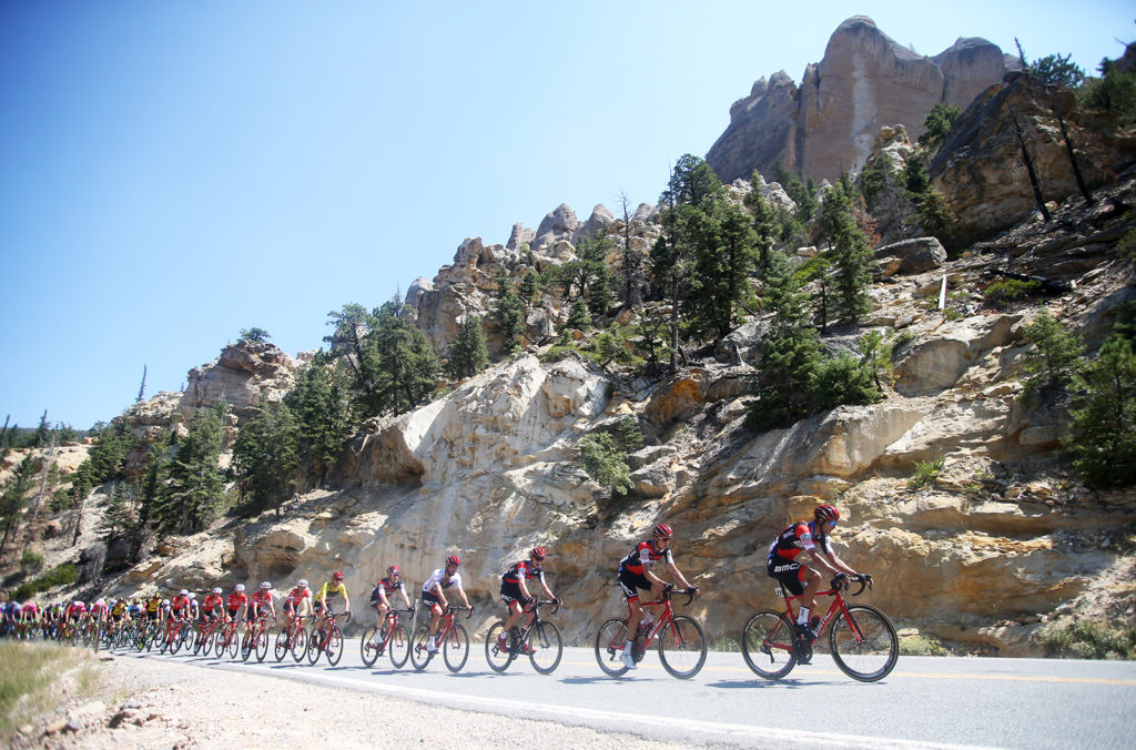 BMC controlling the front. 2018 Tour of Utah Stage 1, August 7, 2018, Cedar City, Utah. Photo by Cathy Fegan-Kim, cottonsoxphotography.net