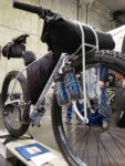 English displays their bikepacking vehicle. 2019 NAHBS. Photo by Patrick Walsh