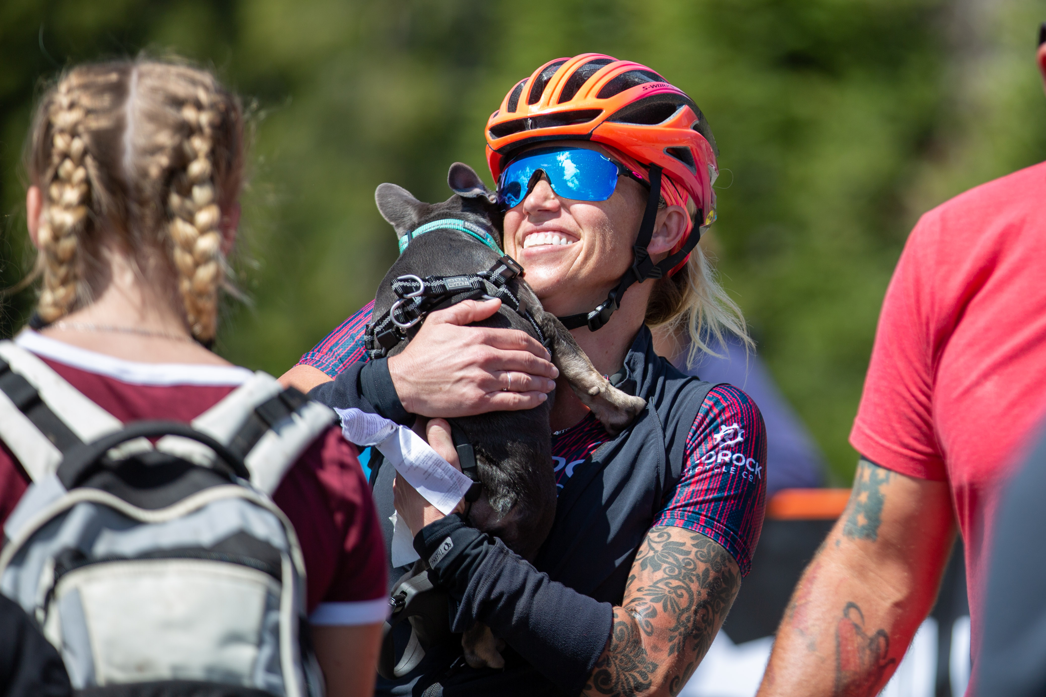 Sometimes it's about puppy kisses. Photo: Angie Harker.