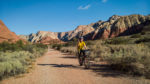 Joey rockin’ out at the mouth of West Canyon. Photo by Lukas Brinkerhoff