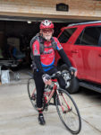 Dave Ward at the start of the ride. Photo by Karma Ward