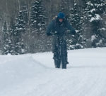 A biker climbing on the 28 mile course. Photo by Darren Hull