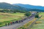 A rider participates in the 2019 Steamboat Gravel cycling race.