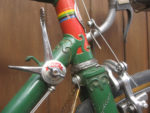 1955 Gillott Fleur-de-Lys Headtube & Crown detail