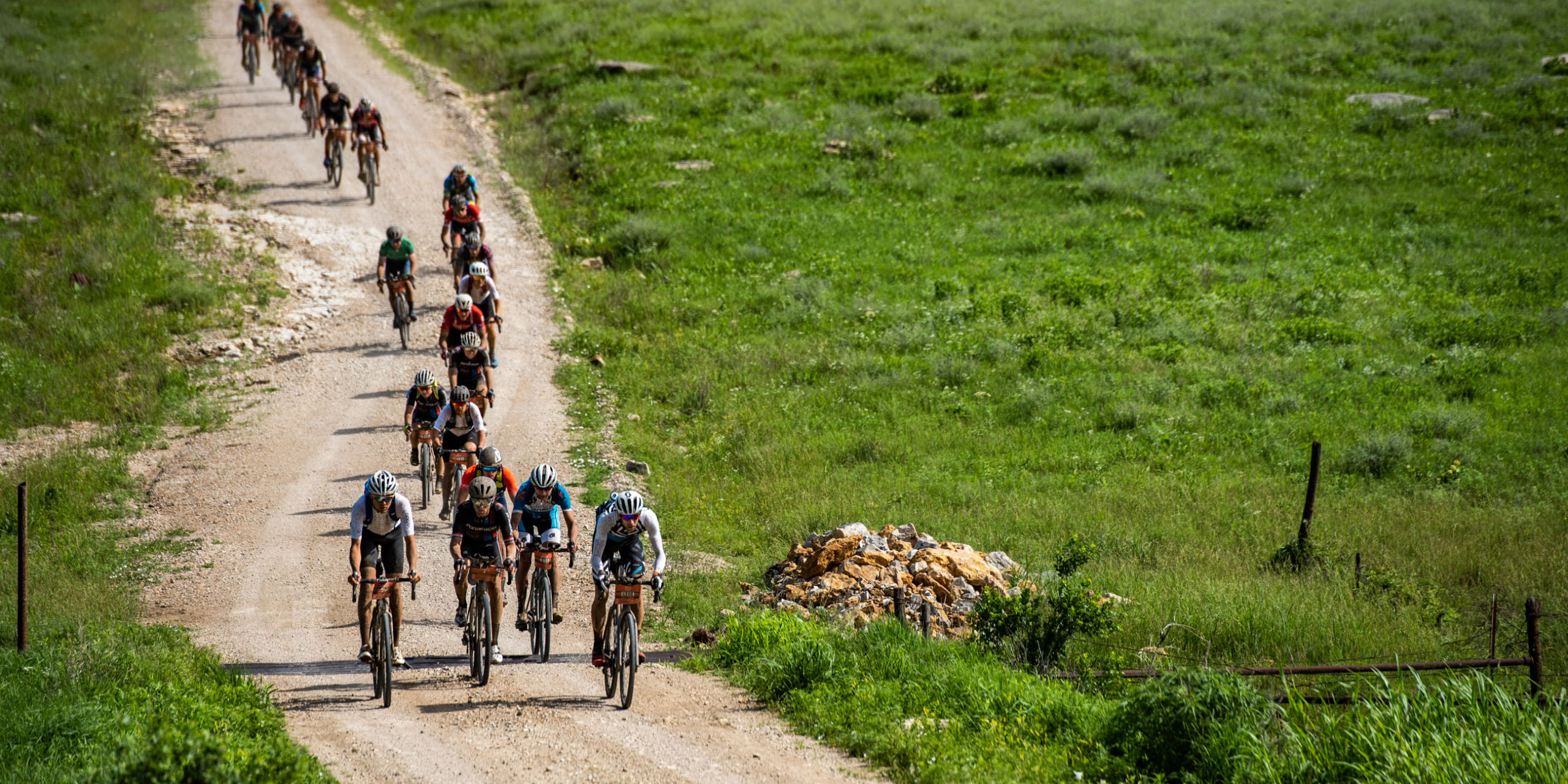 Gravel racing at the UNBOUND Gravel event in Emporia, Kansas. Photo by Ian Matteson