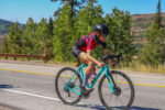 Amy Heaton on course in the 2020 Lotoja. Photo by SnakeRiverPhoto.com