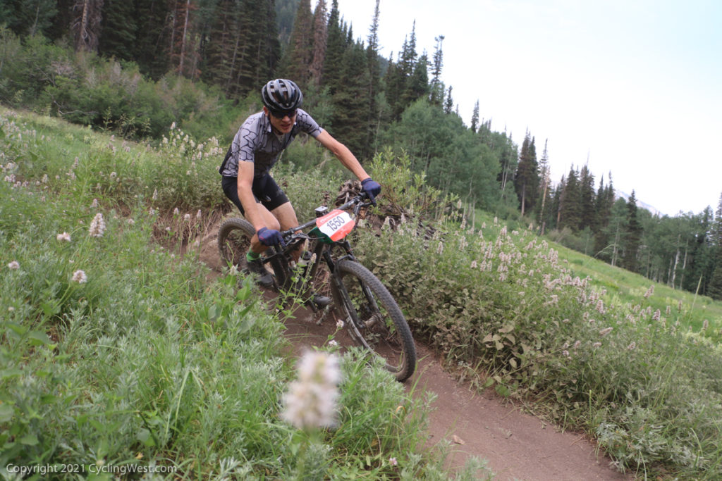 Alex Grant on his way to winning the Snowbird Intermountain Cup, July 10, 2021, Snowbird, Utah. Photo by Dave Iltis