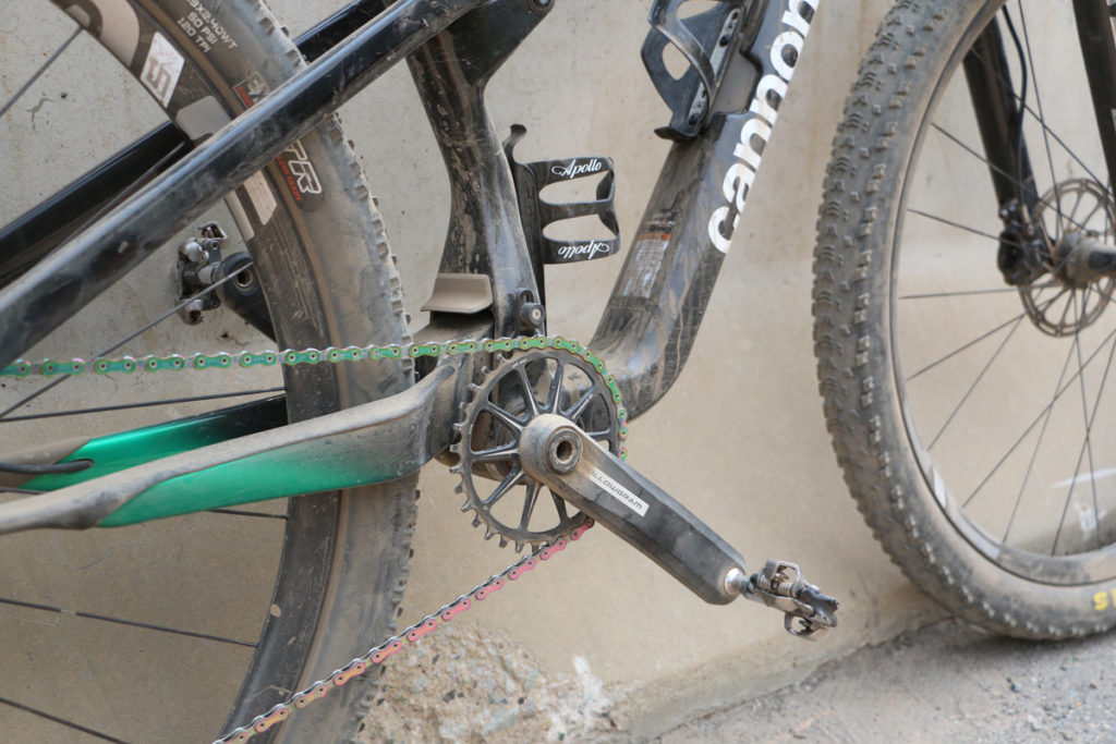 Alex Grant's race winning Cannondale Scalpel Hi-Mod 1. Snowbird Intermountain Cup, July 10, 2021, Snowbird, Utah. Photo by Dave Iltis