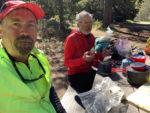 Lunch! Yellowstone area bike tour. Photo by Chris Blinzinger