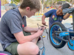 Colima Mexico Casa Leonel bikes Ben kids breaking chain