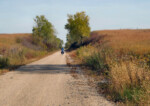 Cut and fill on the old rail grade. Photo by John Roberson