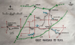 A Kansas bike tour. Map by John Roberson