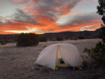 Sunrise! Bikepacking around Sierra Ladrones. Photo by Don Scheese