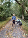 Roz Newmark on the the C & O Canal Towpath. Photo by John Roberson