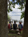 Taking in the view from Queen of the Lake. Photo by Tom Jow